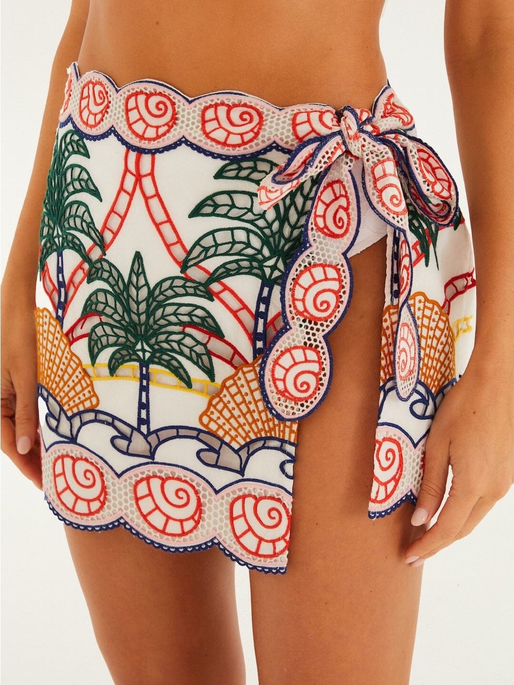FARM Rio TROPICAL GRAPHIC RICHELIEU SKIRT
OFF WHITE - Picture 2 of 14
